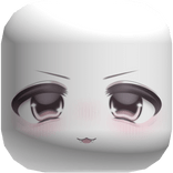 Kawaii Kitty Fangs Chibi Face