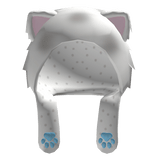 ୨୧ kawaii kitty fur hat (grey)