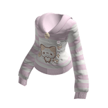 ♡ kawaii kitty oversized shirt ⋆ pink