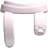 kawaii kitty paw scarf in pink 3.0