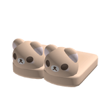 kawaii kuma bear slippers brown