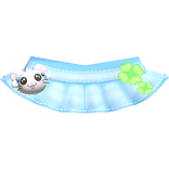 🍀 kawaii light denim bijou hamster clover skirt