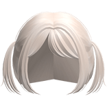 kawaii little baby pigtails with bangs in blonde