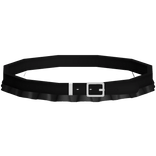 kawaii little belt ruffle collar in black 3.0