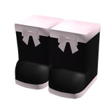 kawaii little black and pink socks with bow