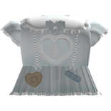 kawaii little ruffle nurses outfit in blue