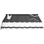 kawaii little school skirt in black and white