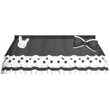 kawaii little school skirt in black polka dots