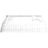 kawaii little school skirt in white and blue