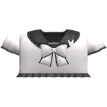 kawaii little school top in pink and black