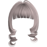Kawaii Loose Swirly Curly Bangs (Ash Blonde)