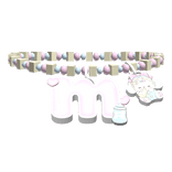 ♡ kawaii M initial necklace 