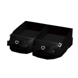 kawaii mary janes with bow and heart