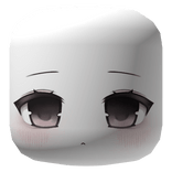 kawaii moe princess pink dark eyes face