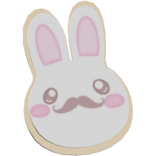  Ი︵𐑼 kawaii mustache bunny cookie biscuit treat 