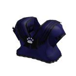 𐔌. kawaii navy kitty ruffle school uniform top