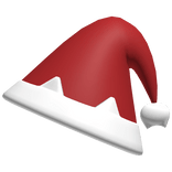 kawaii neko christmas santa hat