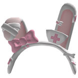 Kawaii nurse bunny pink headband 🎀