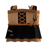 ୨୧ kawaii orange halloween pumpkin devil top