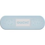 kawaii ouch nose bandage in blue and white