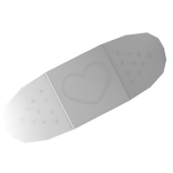 ˖. ♡ kawaii oversized white bandaid