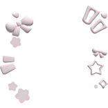 Kawaii pastel pink confetti decora face filter