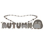 kawaii penguin autumn