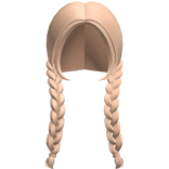 ♡ kawaii pigtail braids in blonde