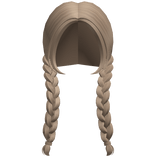 ♡ kawaii pigtail braids in chai brown