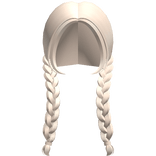 ♡ kawaii pigtail braids in pastel blonde