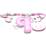 ♡ kawaii pink angel themed Q initial
