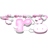 ♡ kawaii pink angel themed R initial