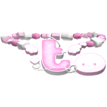 ♡ kawaii pink angel themed T initial