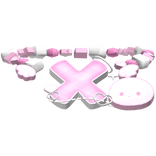 ♡ kawaii pink angel themed X initial