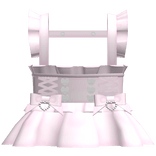 ꒰♡꒱ kawaii pink jirai kei suspender skirt