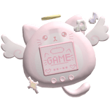 ʚ kawaii pink kitty angel gatchi keychain