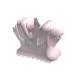 𐔌. kawaii pink kitty ruffle school uniform top