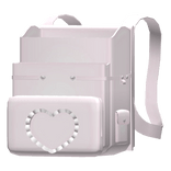 Kawaii Pink Ruffled Heart Backpack