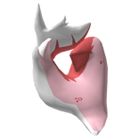 kawaii pink shark tail
