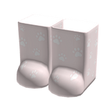 ꒰♡꒱ kawaii pink socks with white paws