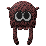 Kawaii Plush Leopard Squid Backpack  [Red Leopard]