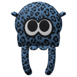  Kawaii Plush Leopard Squid Backpack[Blue leopard]