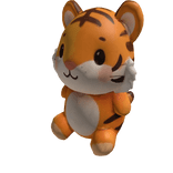 Kawaii plush tiger