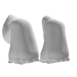 ୨୧: kawaii posed halloween ghost sleeves white
