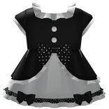 ୨♡୧ kawaii pretty black-white princess doll dress 