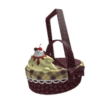 Kawaii pudding puppy flan plaid picnic basket 1.0