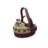 Kawaii pudding puppy flan plaid picnic basket 3.0