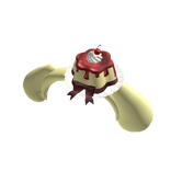 Kawaii pudding puppy flan ruffle dessert headpiece