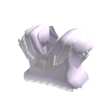 𐔌. kawaii purple kitty ruffle school uniform top