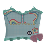 kawaii rainbow star dress  with cute ribbon